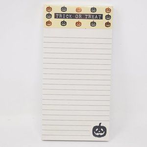 Punch Studio Trick or Treat Magnetic List Pad Halloween Notes 125 Lined Sheets